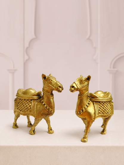 Classic Brass Camel Pair — premium product hero