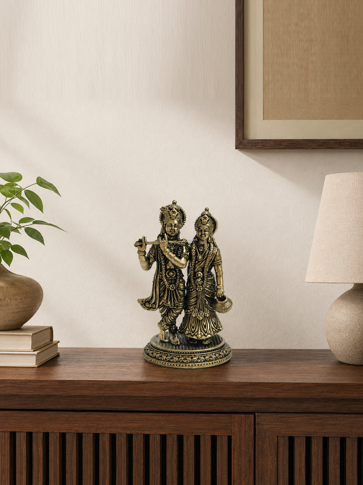 Radha Krishna Brass Idol