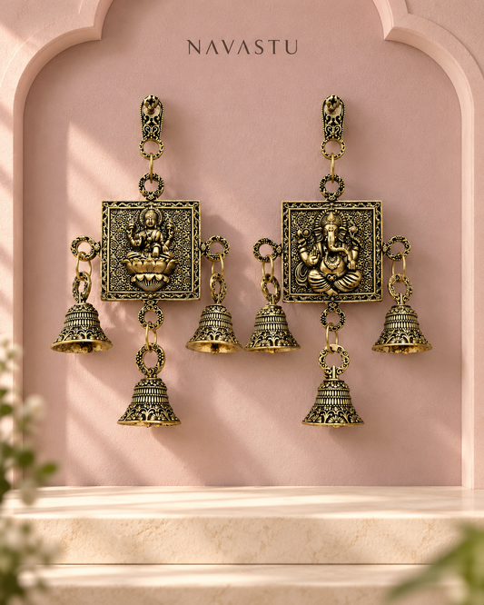 NAVASTU ChatGPT ad creative 2026-10-13 | lakshmi-ganesha-brass-wall-bell-set