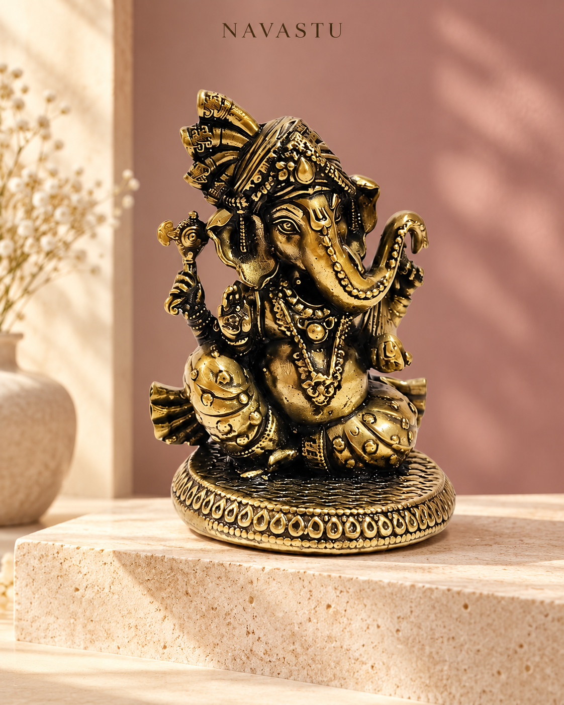 NAVASTU ChatGPT ad creative 2026-10-13 | turban-ganesha-brass-idol