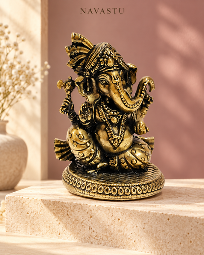 NAVASTU ChatGPT ad creative 2026-10-13 | turban-ganesha-brass-idol