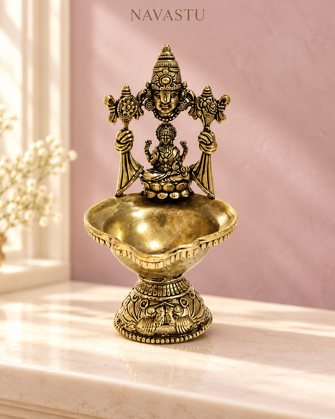 NAVASTU ChatGPT ad creative 2026-10-13 | venkateswara-lakshmi-brass-diya-stand