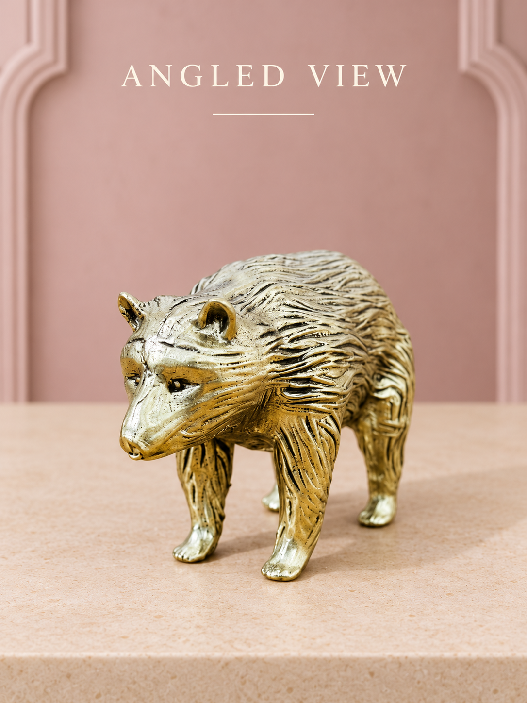 Varaha Brass Idol — Angled View